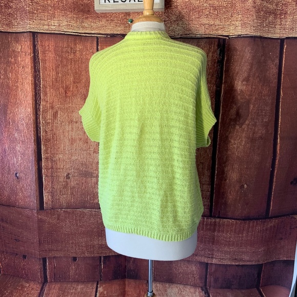 FINAL $ CHICO'S LIME GREEN NEON BEACH COVER UP - Picture 5 of 8